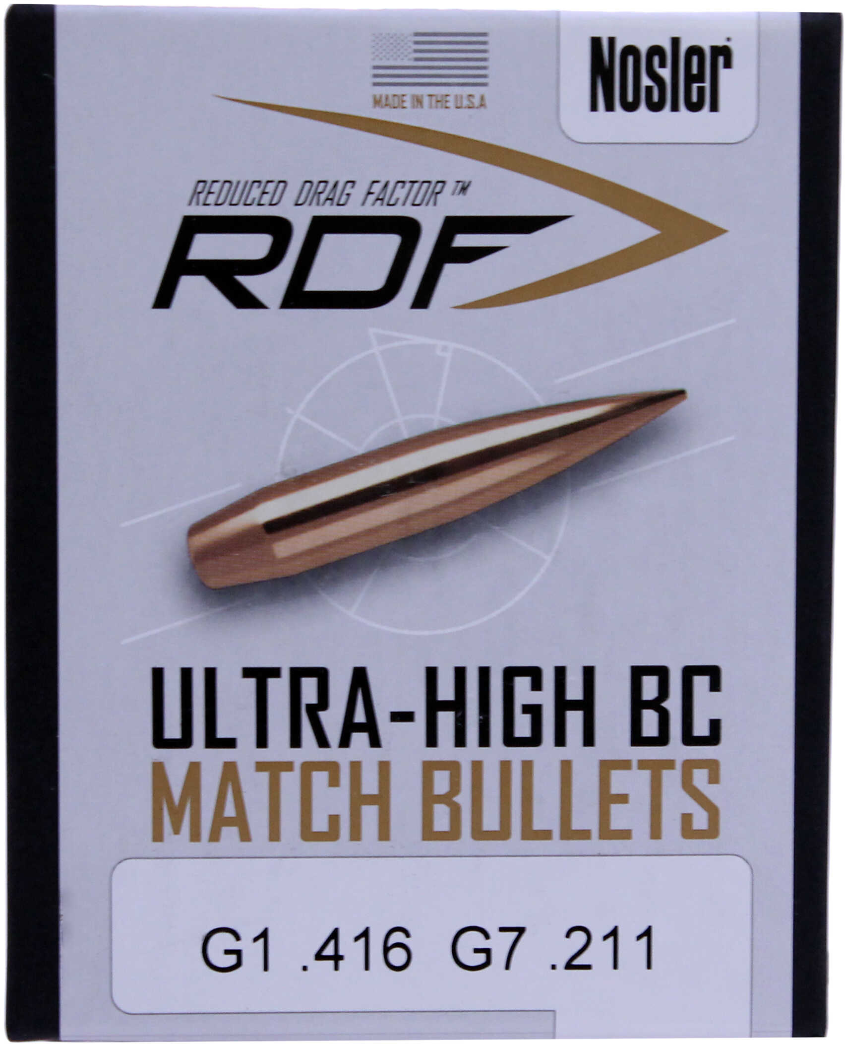 Nosler RDF .22 70 Grain Jacketed Hollow Point 100/bx-img-1