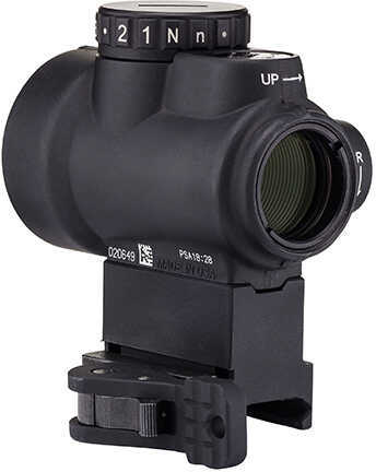 Trijicon Miniature Rifle Optic (MRO) Sight 2.0 MOA Adj Green Dot with Lower 1/3 Co-Witness Levered QR Mount, Matte Black