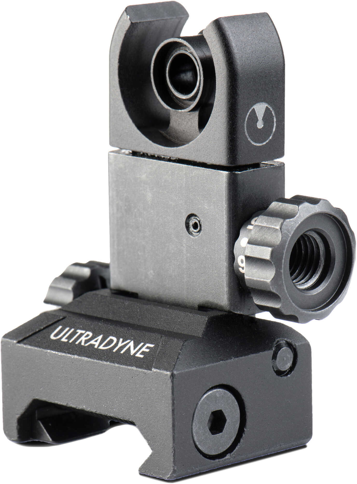 Ultradyne C4 Flip-Up Sight Rear, AR-15, LR-308, Black