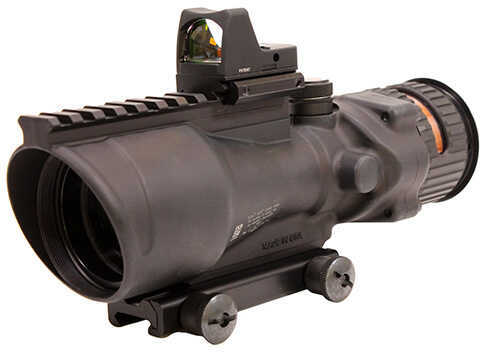 6x48mm ACOG Dual Illumination Scope - Red Chevron .308 Ball Ret, M1913 Rail, 6.5 MOA RMR Type 2 Sigh