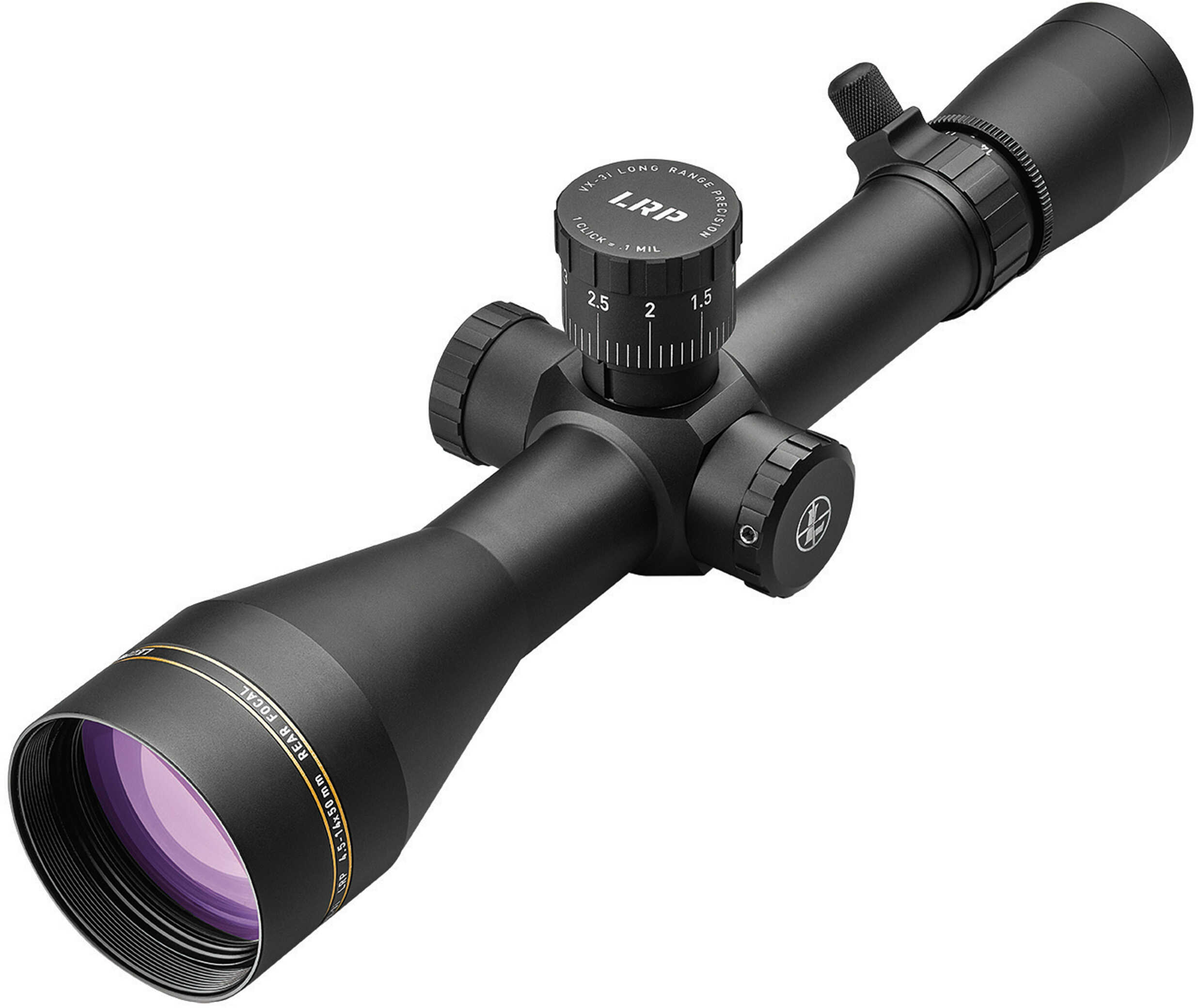 Leupold VX-3i LRP Rifle Scope 4.5-14X50mm 30mm Side Focus Impact-32 MOA Reticle Throw Lever Matte Finish 172336