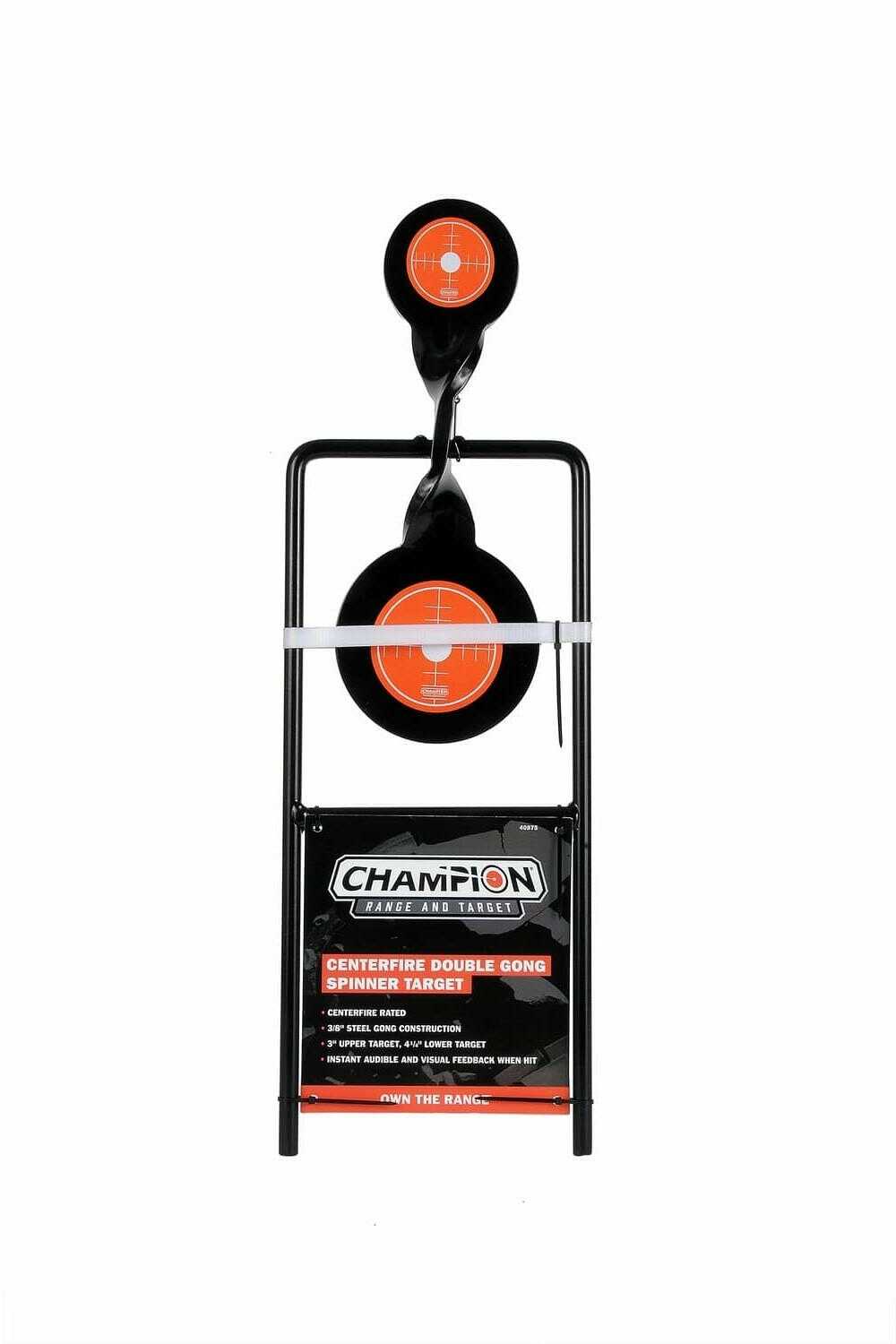 Champion Rimfire Triple Gong Spinner Target Steel