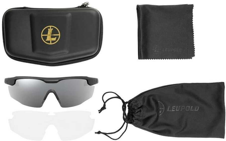 Leupold Sentinel Sunglasses Matte Black Shadow Grey Flash