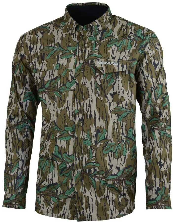 Nomad Stretch-Lite Long Sleeve Shirt Mossy Oak Greenleaf L