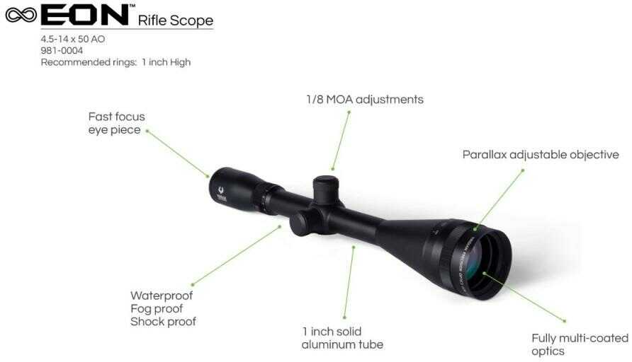 Viridian Eon 4.5-14x50 Riflescope SFP Duplex Reticle Black