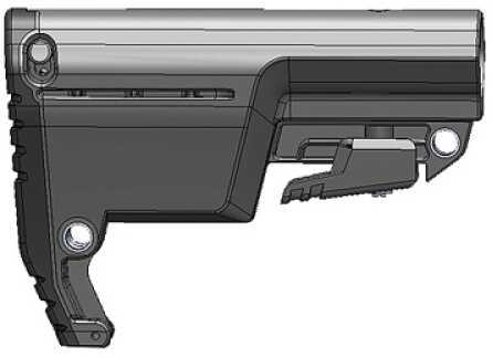 AR-15 Mission First Tactical Battlelink Utility Stock Black M4 Collapsible 6 Position Commercial Low Profile