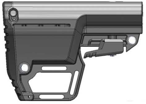 AR-15 Mission First Tactical Battlelink Utility Stock Black M4 Collapsible 6 Position Commercial Bus