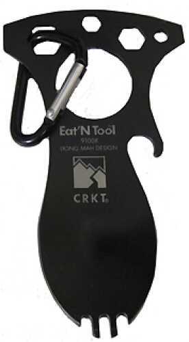 Columbia River Knife & Tool EatN Black Teflon 4" 3Cr13 Clam Pack 9100Kc