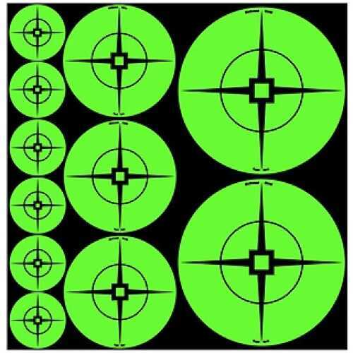 Birchwood Casey Target Spots Assortment Green 60-1" Targets 30-2" 20-3" 33938