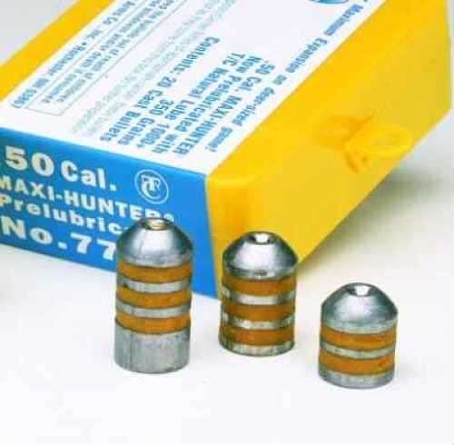 Thompson/Center Arms Maxi-Hunter Prelubricated Bullets .50 Caliber 350 Grains (per 20) 7785