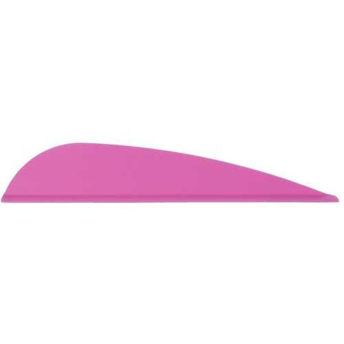 AAE Elite Plastifletch Vanes Hot Pink 2.875 in. 100 Pack