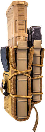 High Speed Gear 13D10Cb Taco Double Decker Belt Mount Adaptable Cordura/Polymer Coyote Brown