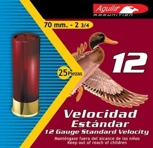 12 Gauge 25 Rounds Ammunition Aguila 2 3/4" 1 1/8 oz Lead #6