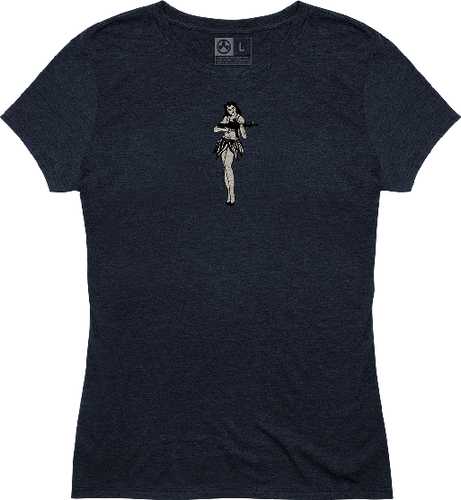 Magpul Mag1124-410-S Tri-Blend Hula Girl Lady Shirt Small Navy