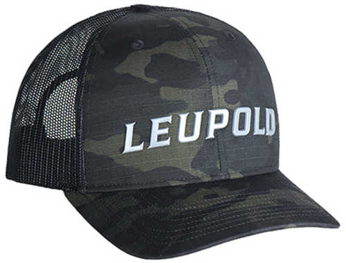 <span style="font-weight:bolder; ">Leupold</span> Wordmark Trucker Hat MultiCam Black OSFA