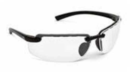 Walker's 8261 Premium Glasses Black Frame Clear Anti-Fog Lens Microfiber Bag Included 1 Pair