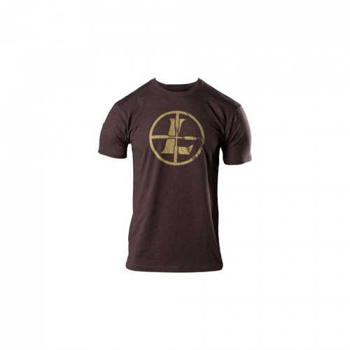 Leupold Distressed Reticle Tshirt Espresso extra Large