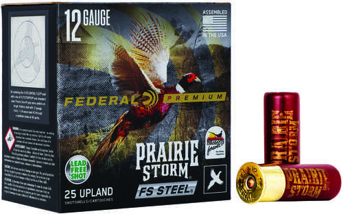 Federal PFSX147FS3 Premium Prairie Storm FS 12 Gauge 2.75" 1 1/8 Oz 1600 Fps 3 Shot 25 Bx/10 Cs