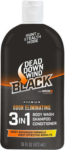 Dead Down Wind 127160 Black Premium 3-In-1 Combo Odor Eliminator 16 Oz Squeeze Bottle