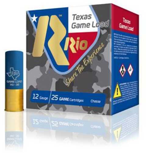 Rio Texas Game Load 36 Shotshells 12 Ga 2-3/4" 1-1/4Oz 1260 Fps #8 25/ct