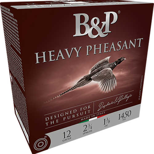 B&P Heavy Pheasant Shotgun Loads 12 ga. 3 in. 1 5/8 oz. 1400 FPS 4 Shot 25 rd. Model: 123B58H4