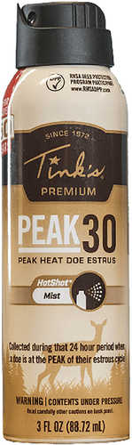 Tinks Peak30 Hot Shot Deer Doe In Estrus Scent 3 Oz Mist