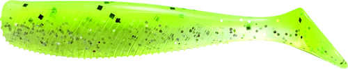 Quiver Shad 3in 6pk W/jh Lime Slice Model: E-vqsj30-05