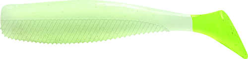 Quiver Shad 3in 6pk W/jh Glow/chart Model: E-vqsj30-06