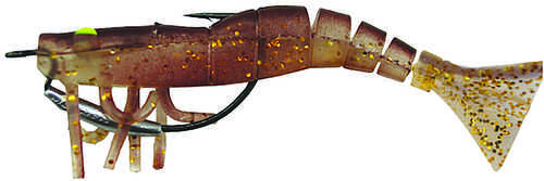 Vudu Weedless Shrimp 3.5in 1/8oz 2pk Model: E-vsw35-18-01