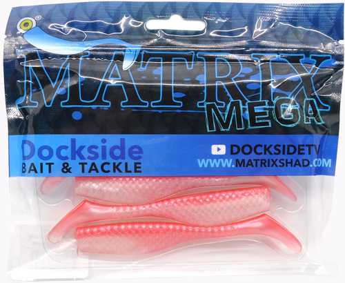 Shad Mega Shad 4 1/4in 6pk Pink Champagne Model: 4mm6-05