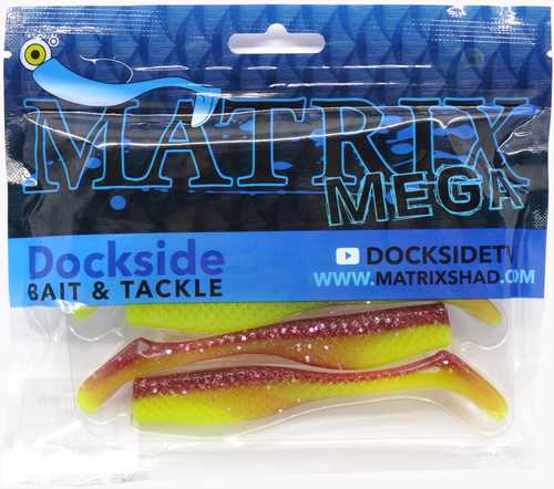 Shad Mega Shad 4 1/4in 6pk Tiger Bait Model: 4mm6-07