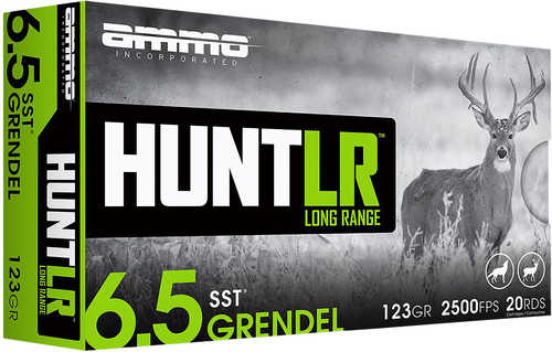 Ammo Inc Hunt Long Range 6.5 Grendel 123 gr Super Shock Tip Ammo 20 Round Box