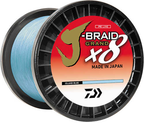 J-braid Grand X8 100lb 3000yd Island Blue Model: Jbgd8u100-3000ib