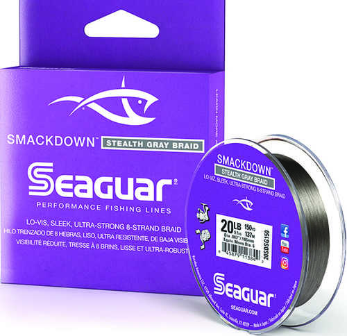 Smackdown Braid Line Stealth Gray 150yd Model: 20sdsg150