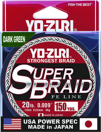 Superbraid Line 150yd 20lb Dark Green Model: Yz Sb 20lb Dg 150yd