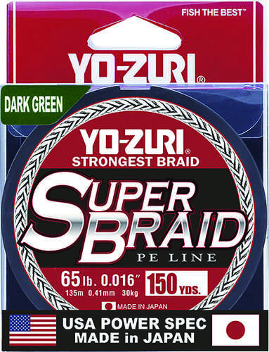 Superbraid Line 150yd 65lb Dark Green Model: Yz Sb 65lb Dg 150yd