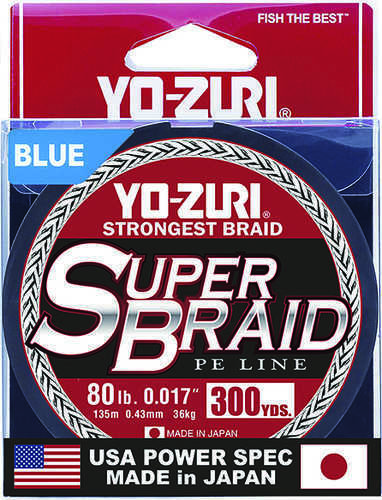 Superbraid Line 300yd 80lb Blue Model: Yz Sb 80lb Bl 300yd