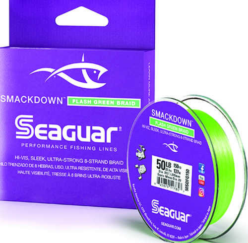 Smackdown Braid Line Flash Green 150yd Model: 50sdfg150