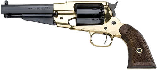 Pietta RGBSH44 1858 Rem Texas Sheriff 44 Cal 6 Shot 5.50" Blued Octagonal Steel Barrel & Cylinder, Brass Frame, Checkere