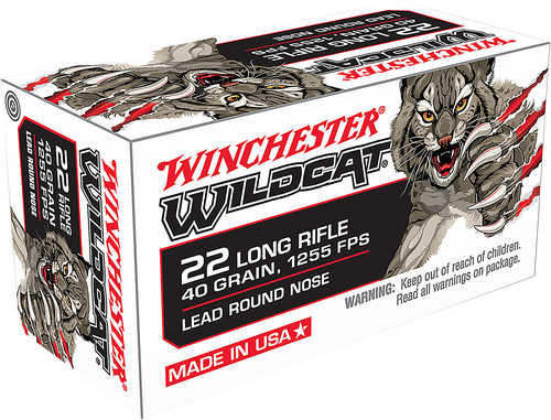 Winchester USA Wildcat 22 LR 40 Gr Lead Round Nose Ammo 5000 Rounds