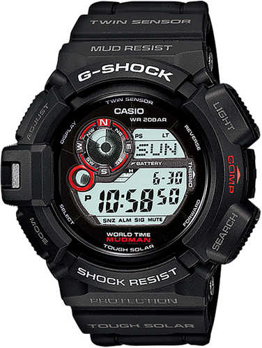 G-Shock Casio Mudman Watch Black Digital Display