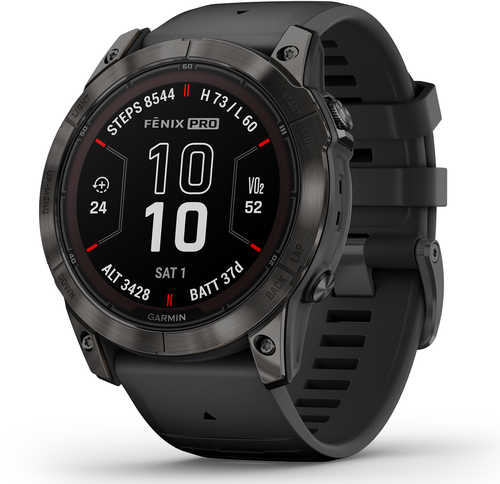 Garmin Fenix 7X Pro Sapphire Solar Edition GPS/Smart Features 32GB Memory, Gray, Band Size 51mm