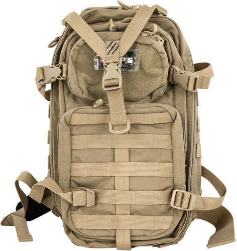 GPS Bags GPST1611Bob Tactical Bugout Bag Tan 600D Polyester 2 Handguns