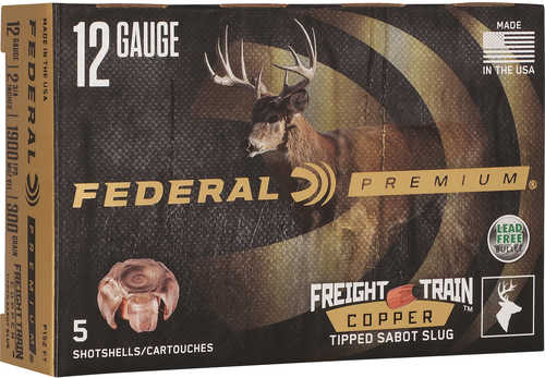 Federal Premium Freight Train 12 Ga 2 3/4" SlugShot 5 Per Box