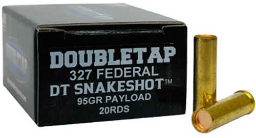 DoubleTap Ammunition SnakeShot 327 Federal Magnum 95 Grain #9 Shot with Hardcast Full Wadcutter 20 Round Box 327FSS2