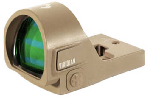 Viridian Weapon Technologies RFX35 Red Dot 3 <span style="font-weight:bolder; ">MOA</span> Micro Green Dot 1X22 Objective Flat Dark Earth RMR Mounting Pattern Ins