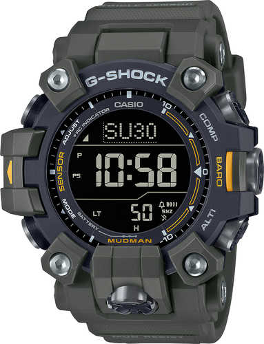 G-Shock Mudman Tactical Watch Green Band Digital Display