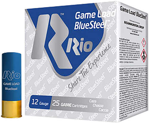 Rio Game Load Blue Steel 12 Ga 2 3/4" 1-1/8 Oz #7 Shotshells 25 Per Box