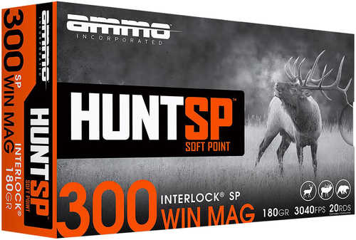 Ammo Inc Hunt 300 Win Mag 180gr Soft Point Ammo 20 Round Box