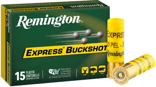 Remington Express Buckshot 20 Gauge 2 3/4" # 3 Buck Shot Ammo 15 Round Box